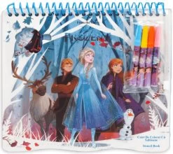 Disney Kleurboek Frozen II 20 X 21,5 Cm Karton Blauw/wit 5-delig