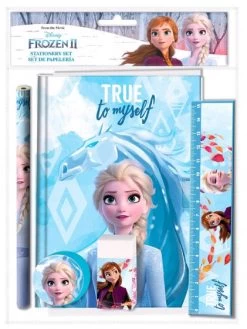 Disney Schrijfset Frozen 25 X 19 Cm Blauw 5-delig