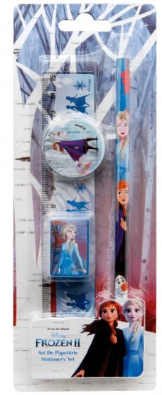 Disney Schrijfwarenset Meisjes 15 Cm Blauw/wit 4-delig