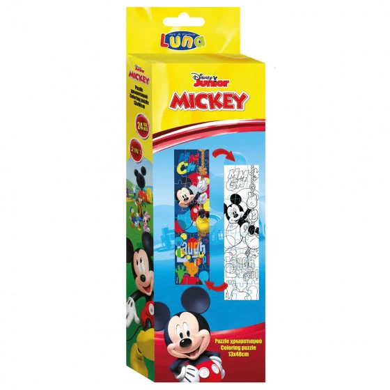 Disney Kleurpuzzeltoren Mickey Mouse Junior 13 Cm Geel 24 Stuks - Afbeelding 3