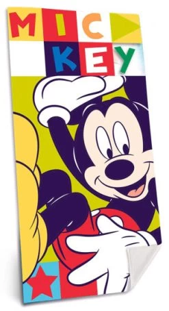 Disney Strandlaken Mickey Mouse 140 X 70 Cm Katoen Groen/rood