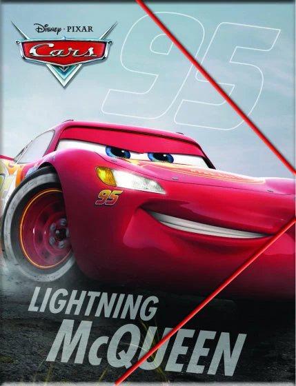 Disney Elastomap Cars A4 Jongens 30 X 21 Cm Grijs/rood